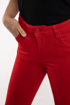 Jean slim couleur push up