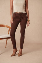 Jean slim couleur push up