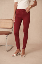 Jean slim couleur push up
