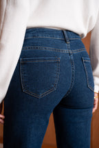 Jean wide leg à frange