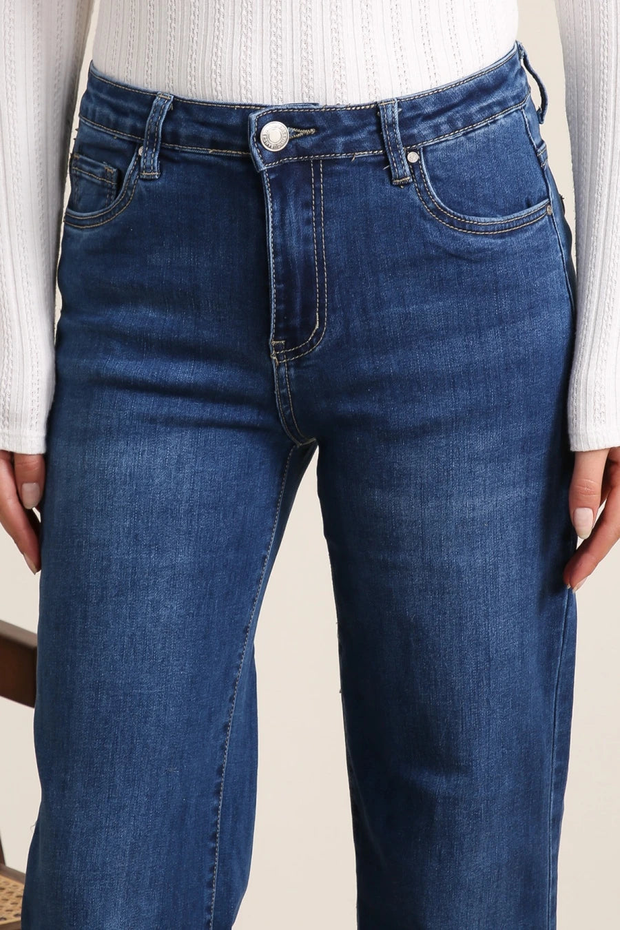 Jean wide leg basique