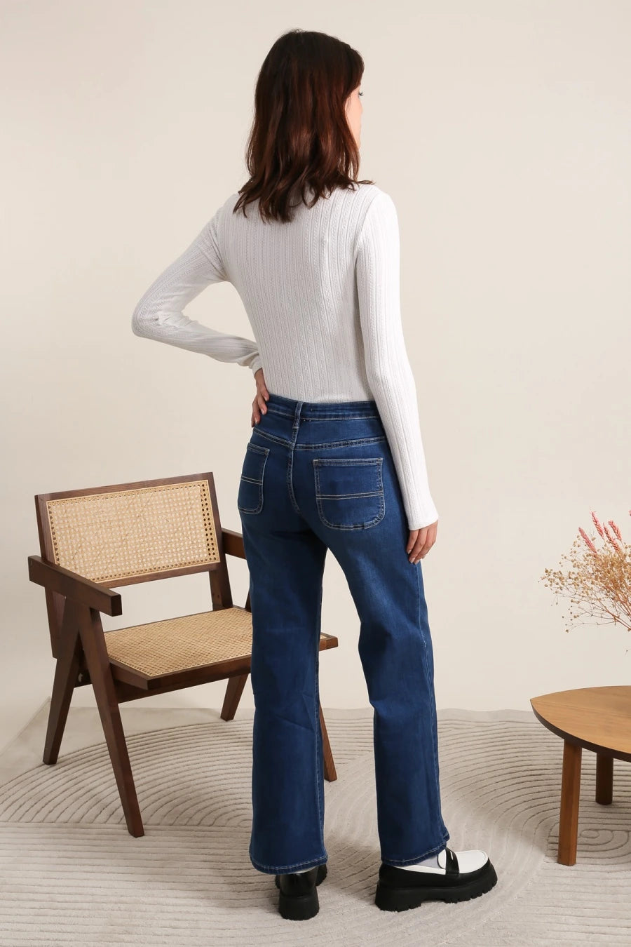 Jean wide leg basique
