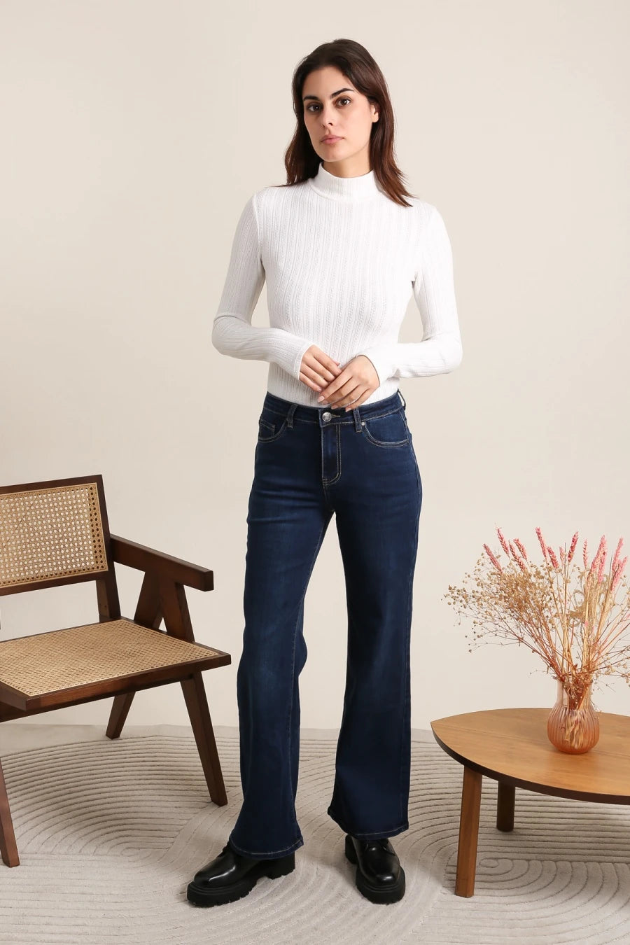 Jean wide leg basique