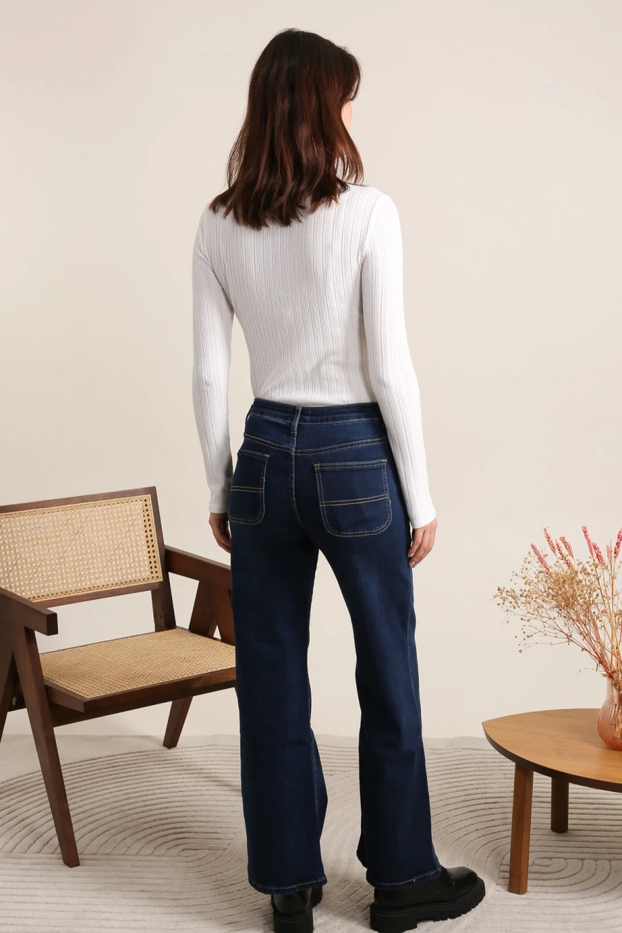 Jean wide leg basique