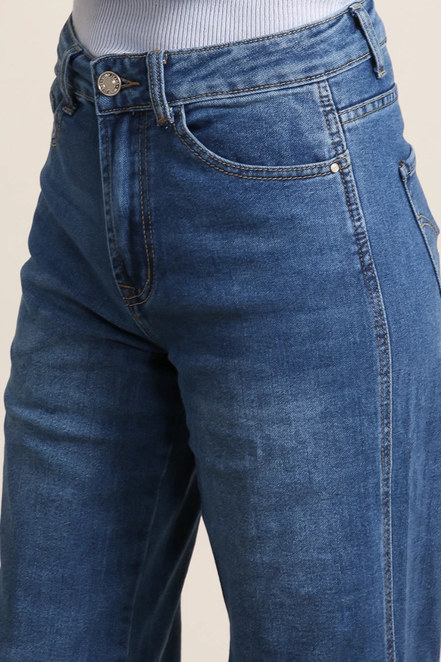 Jean wide leg basique