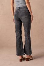 Jean flare gris