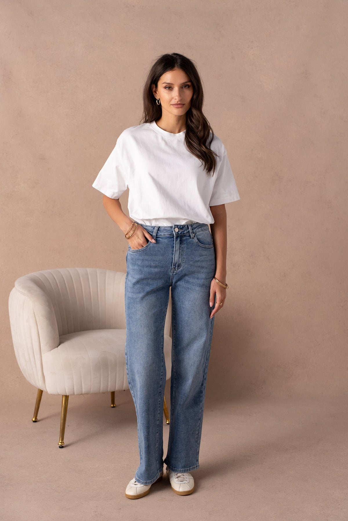 Jean wide leg basique