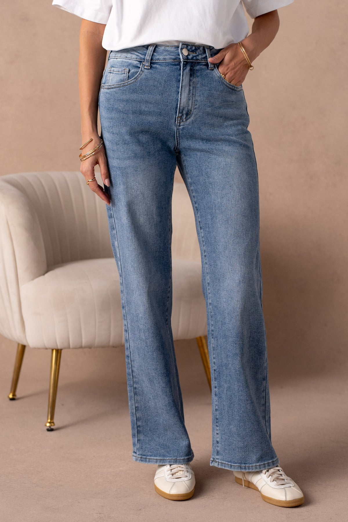 Jean wide leg basique