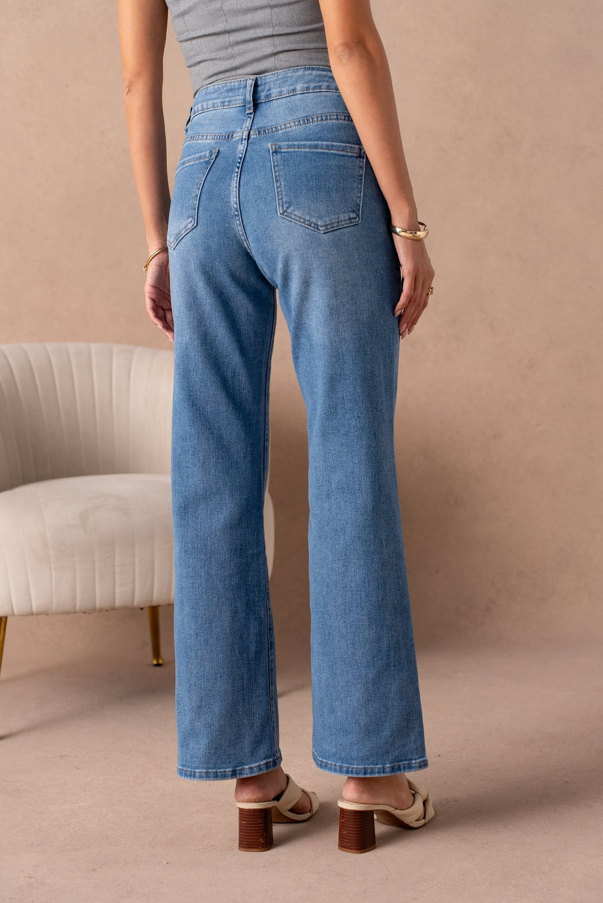 Jean wide leg basique