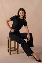 Jean wide leg basique