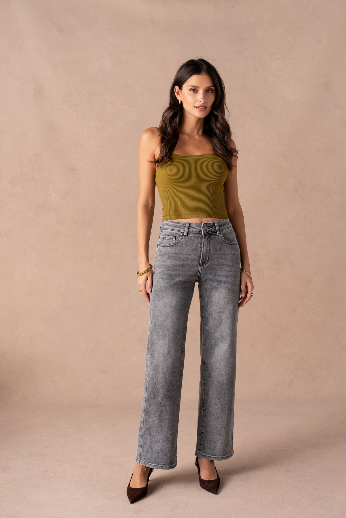 Jean wide leg basique