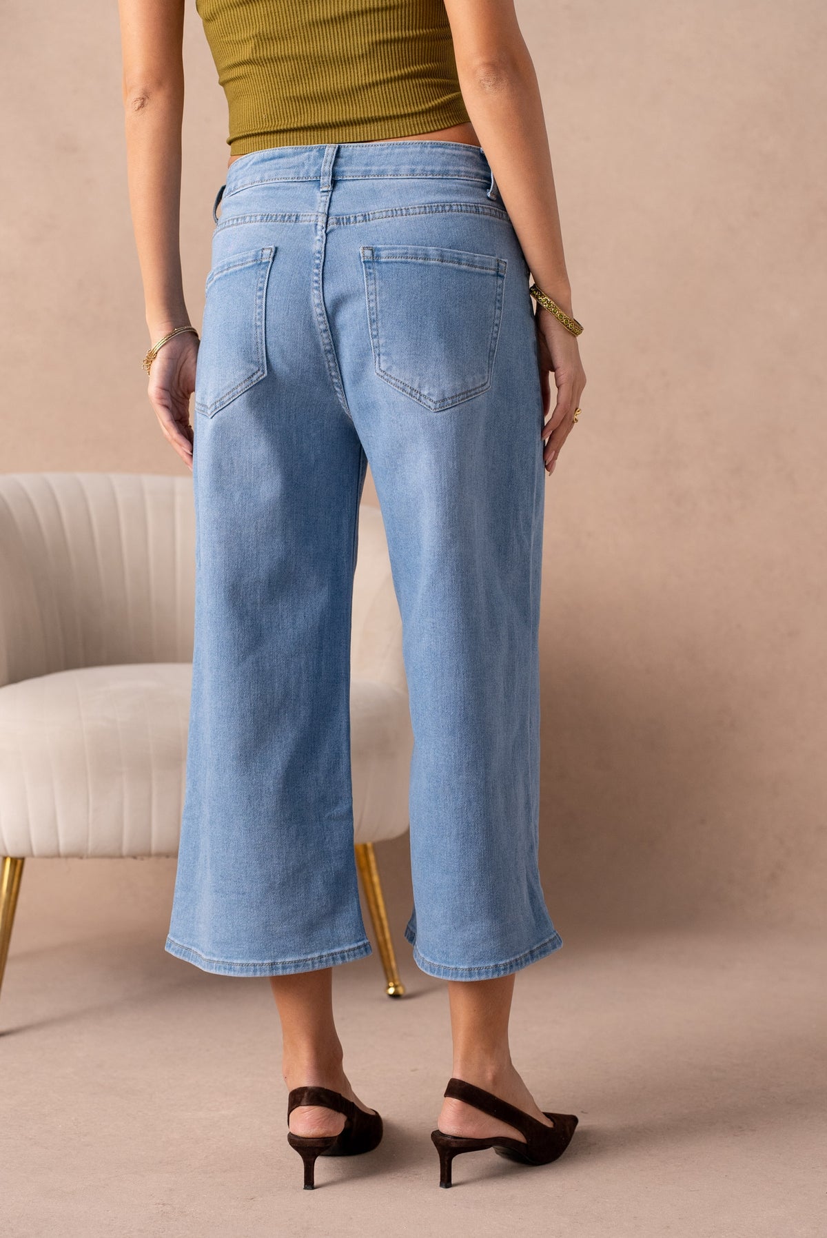 Jupe-culotte en jean