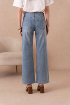 Jean ample taille basse avec ceinture