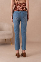 Jean droit push up grande taille