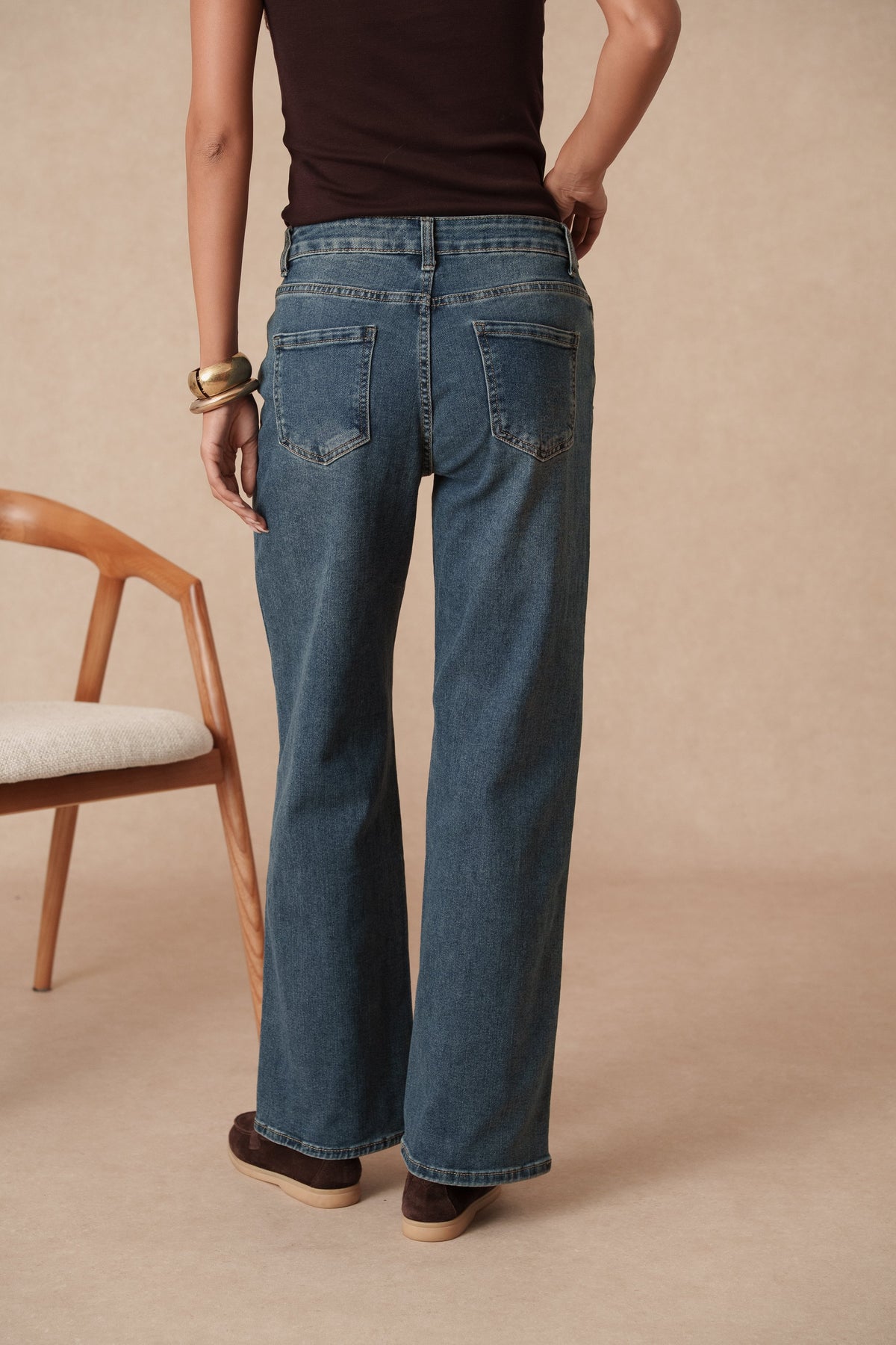 Jean wide leg basique
