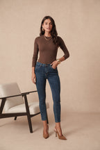 Jean slim push up avec détail poche arrière