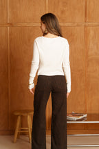 Pull léger avec boutons