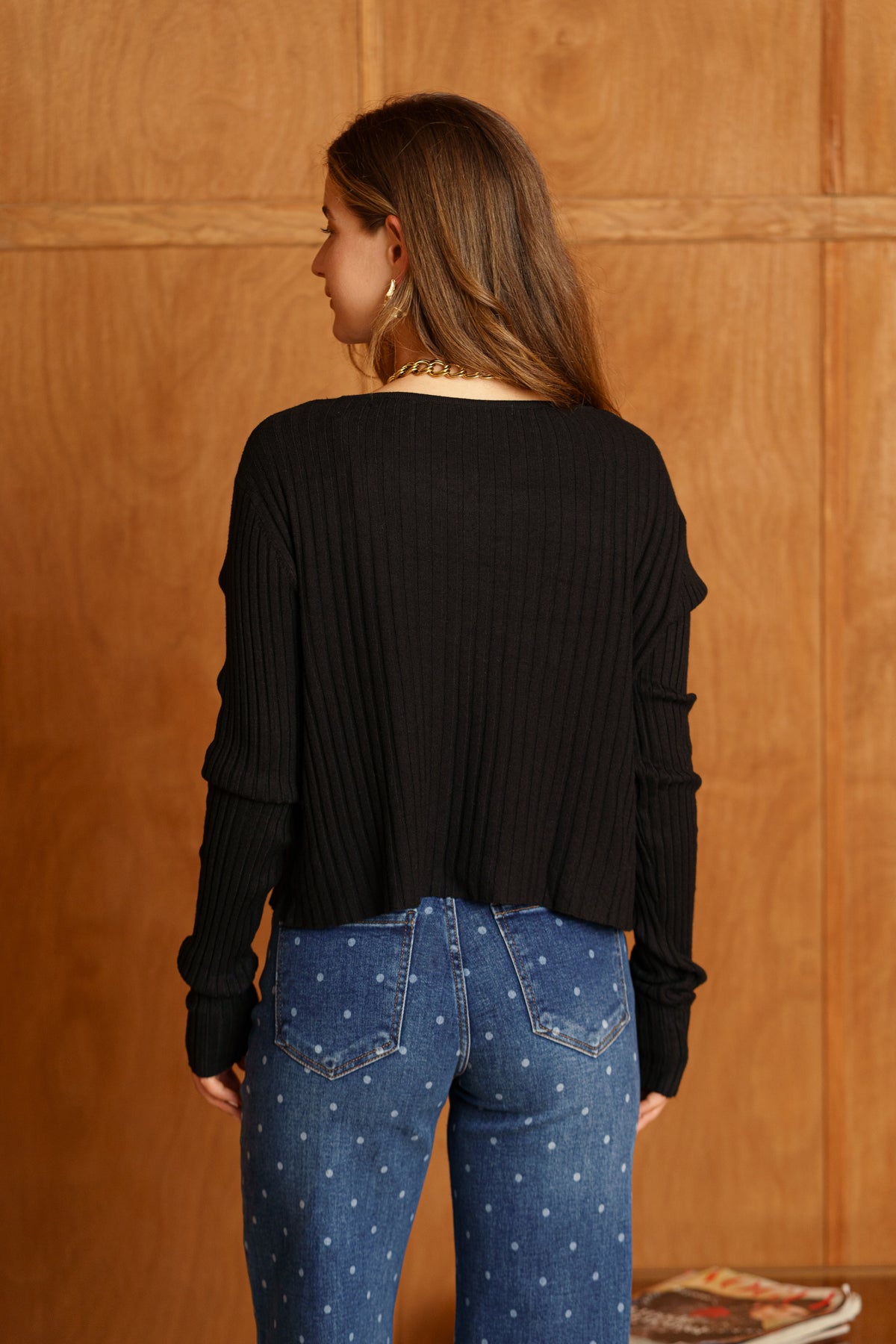 Pull léger avec boutons