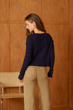 Pull léger avec boutons