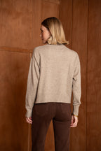 Pull col roulé