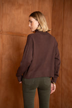 Pull col roulé