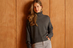 Pull col roulé