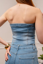 Bustier en jean
