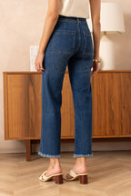 Jean wide leg sans poches