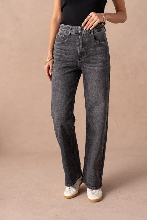 Jean baggy gris