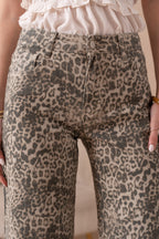 Jean léopard wide leg