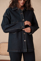 Surchemise en jean brut