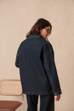 Surchemise en jean brut