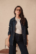 Surchemise en jean brut