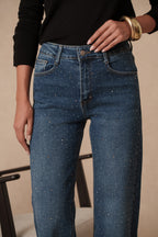Jean large à strass